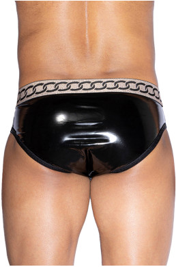 Slip sexy noir et blanc - J Lingerie