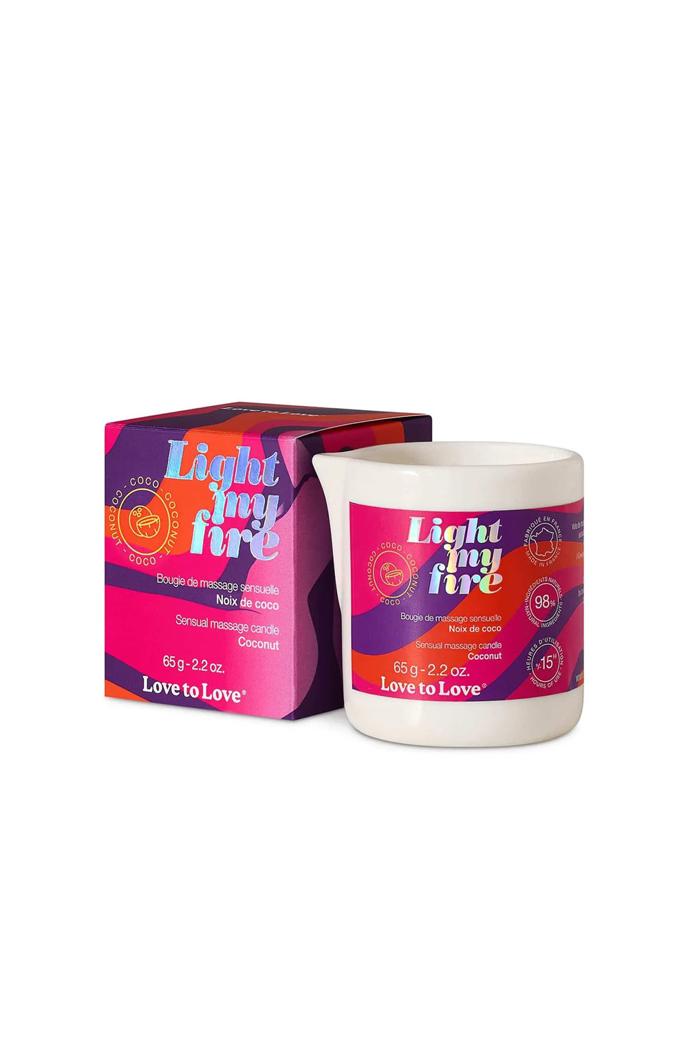 Bougie de massage Fleur de lotus - Love to Love Bougie de massage Fleur de lotus - Love to Love