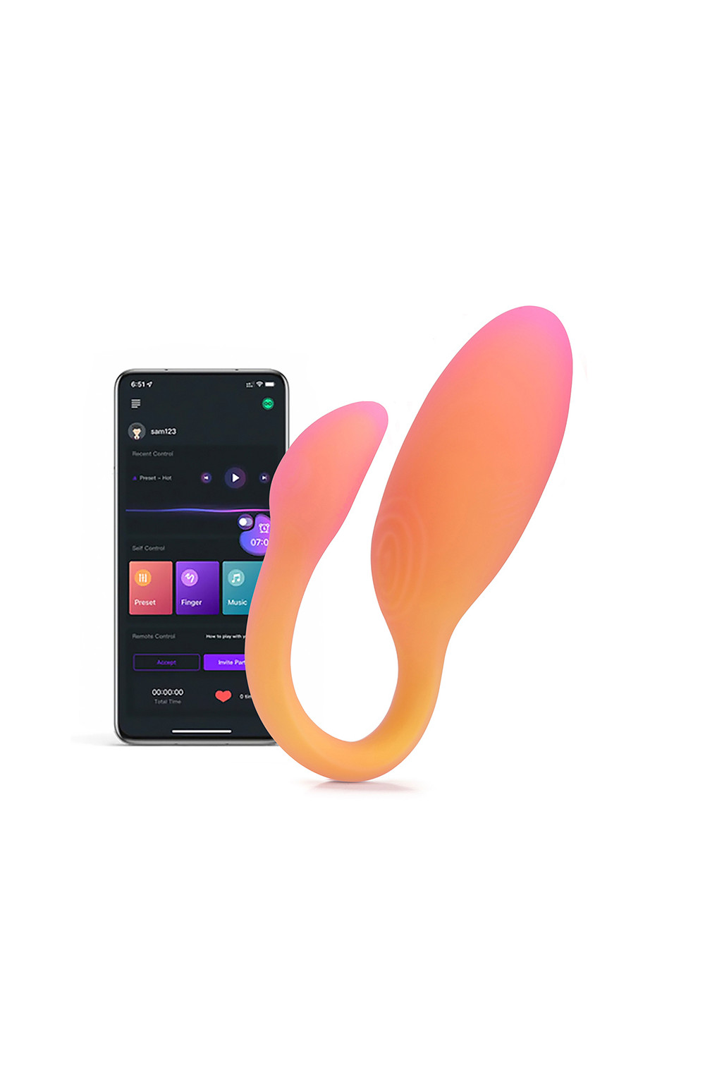 Oeuf vibrant connecté Flamingo Max orange - Magic Motion Oeuf vibrant connecté Flamingo Max orange - Magic Motion