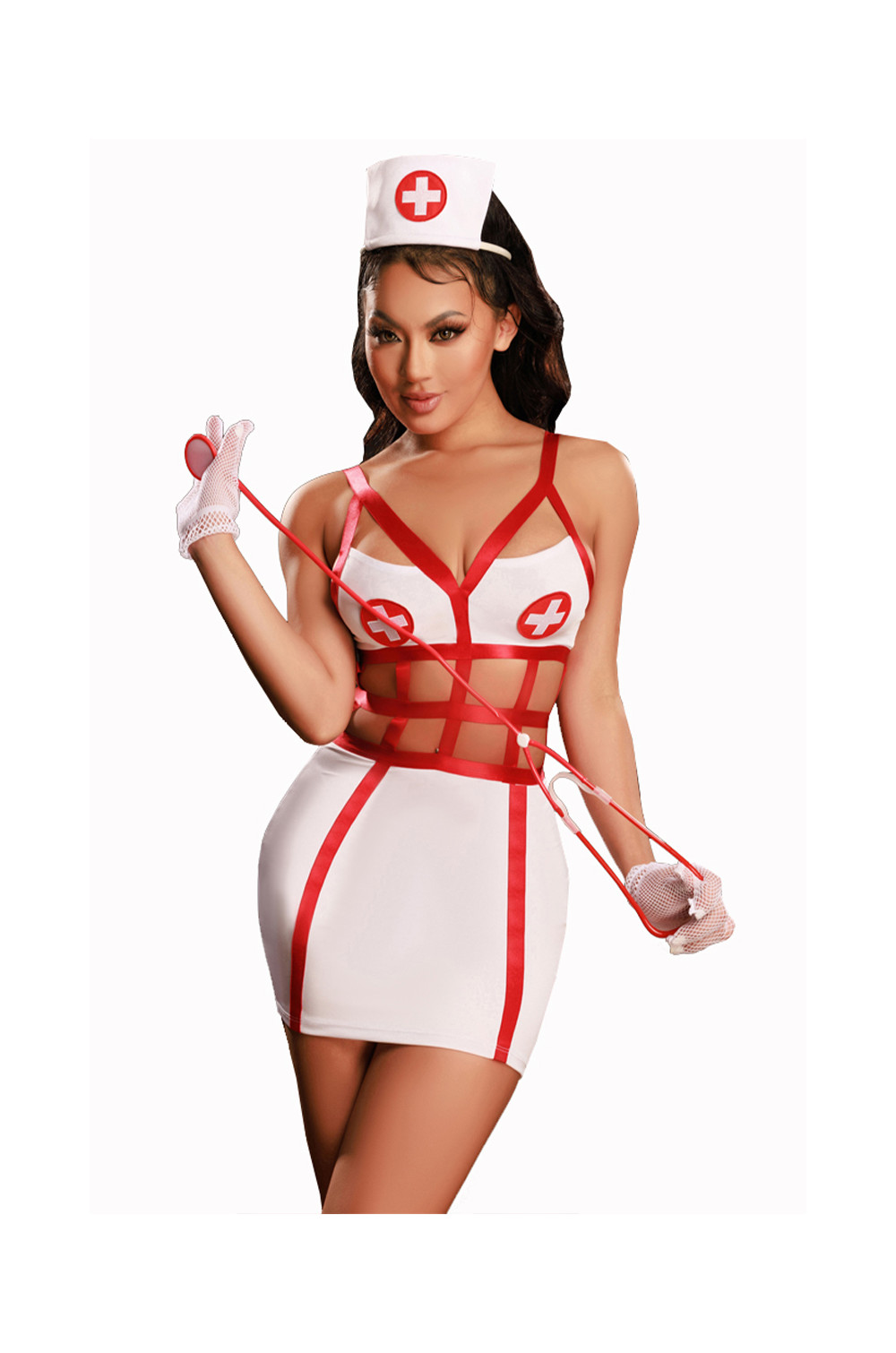 Déguisement infirmière sexy 5 pièces - J Lingerie Déguisement infirmière sexy 5 pièces - J Lingerie