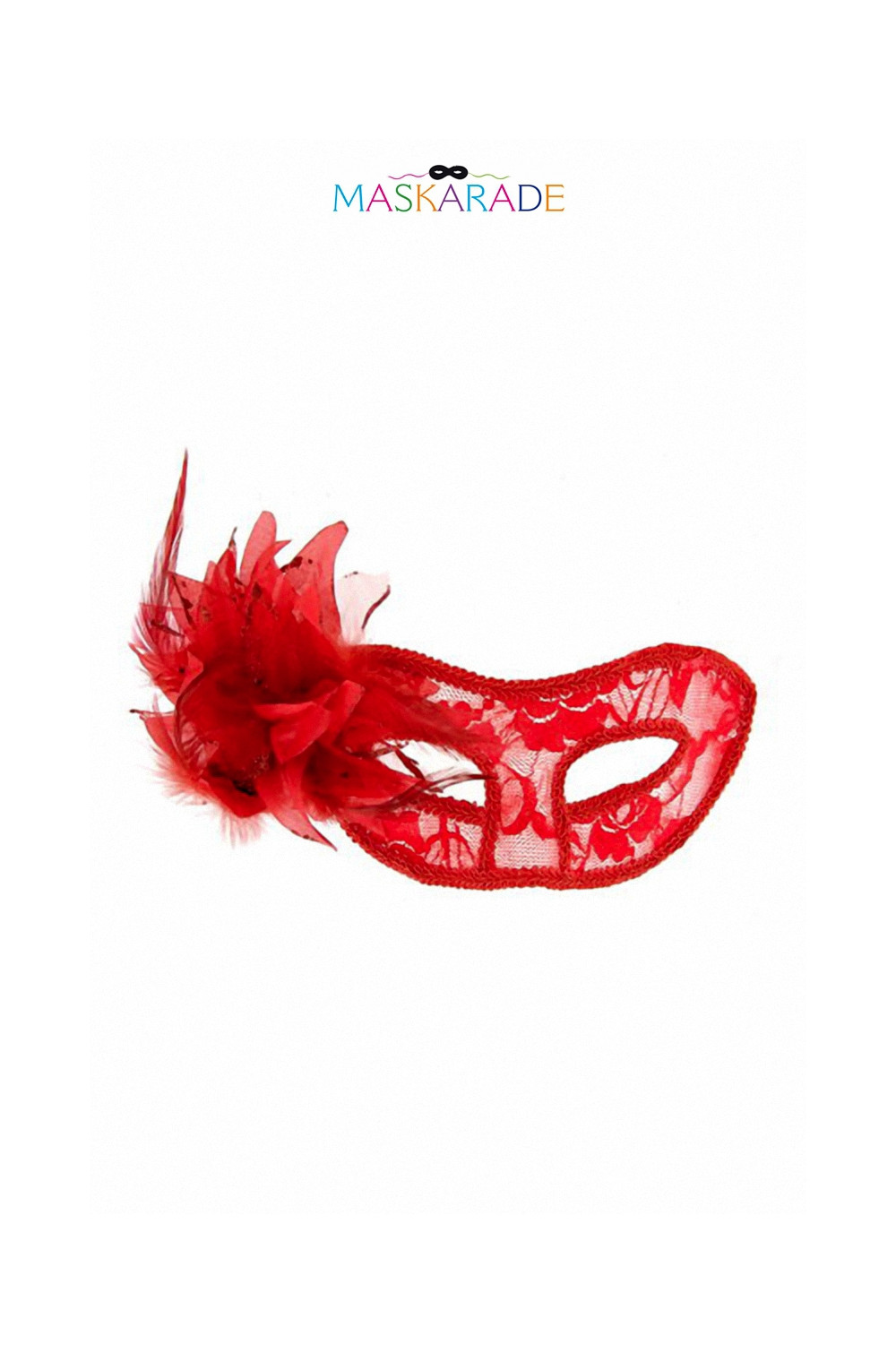 Loup semi-rigide La Traviata - rouge
