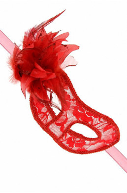 Loup semi-rigide La Traviata - rouge