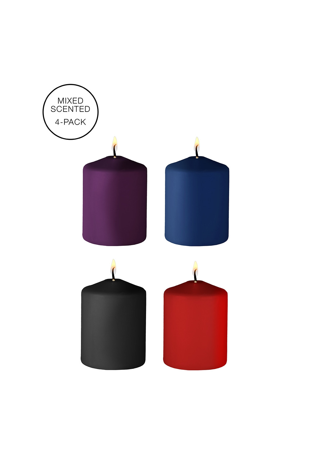 4 bougies SM parfums variés - Ouch! 4 bougies SM parfums variés - Ouch!