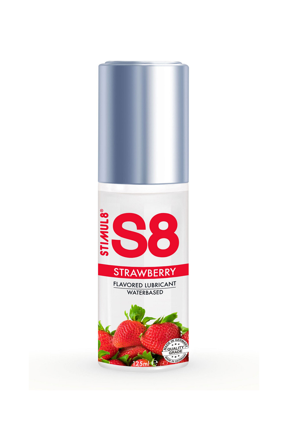 Lubrifiant S8 parfumé fraise 125ml Lubrifiant S8 parfumé fraise 125ml
