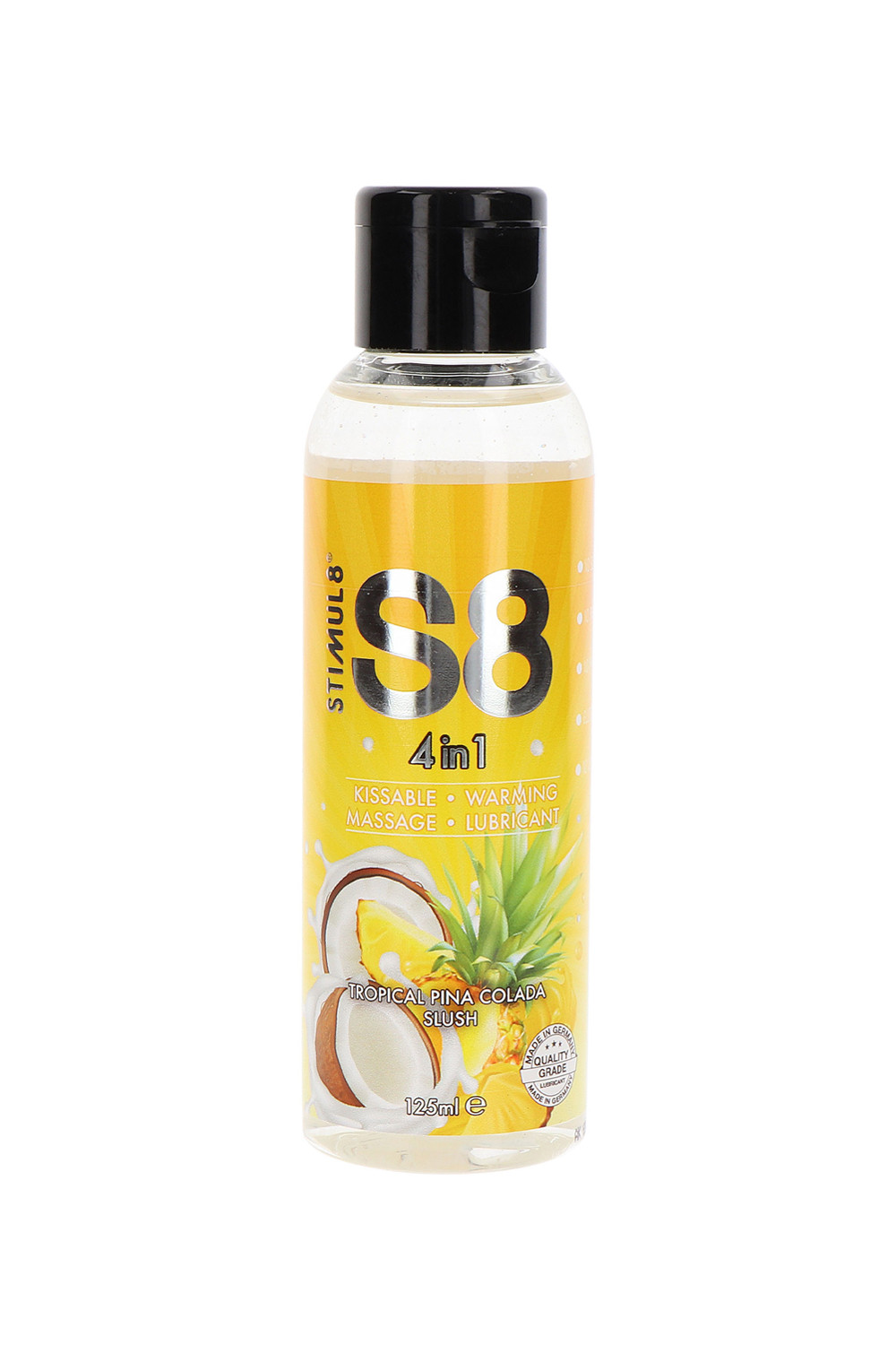 Lubrifiant S8 4 en 1 gout Tropical Pina Colada 125ml Lubrifiant S8 4 en 1 gout Tropical Pina Colada 125ml
