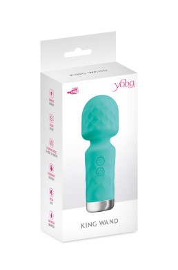 Mini vibromasseur King Wand vert