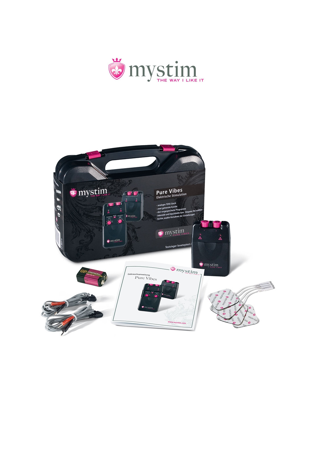 Malette électro-stimulation Pure Vibes 3 fonctions - Mystim