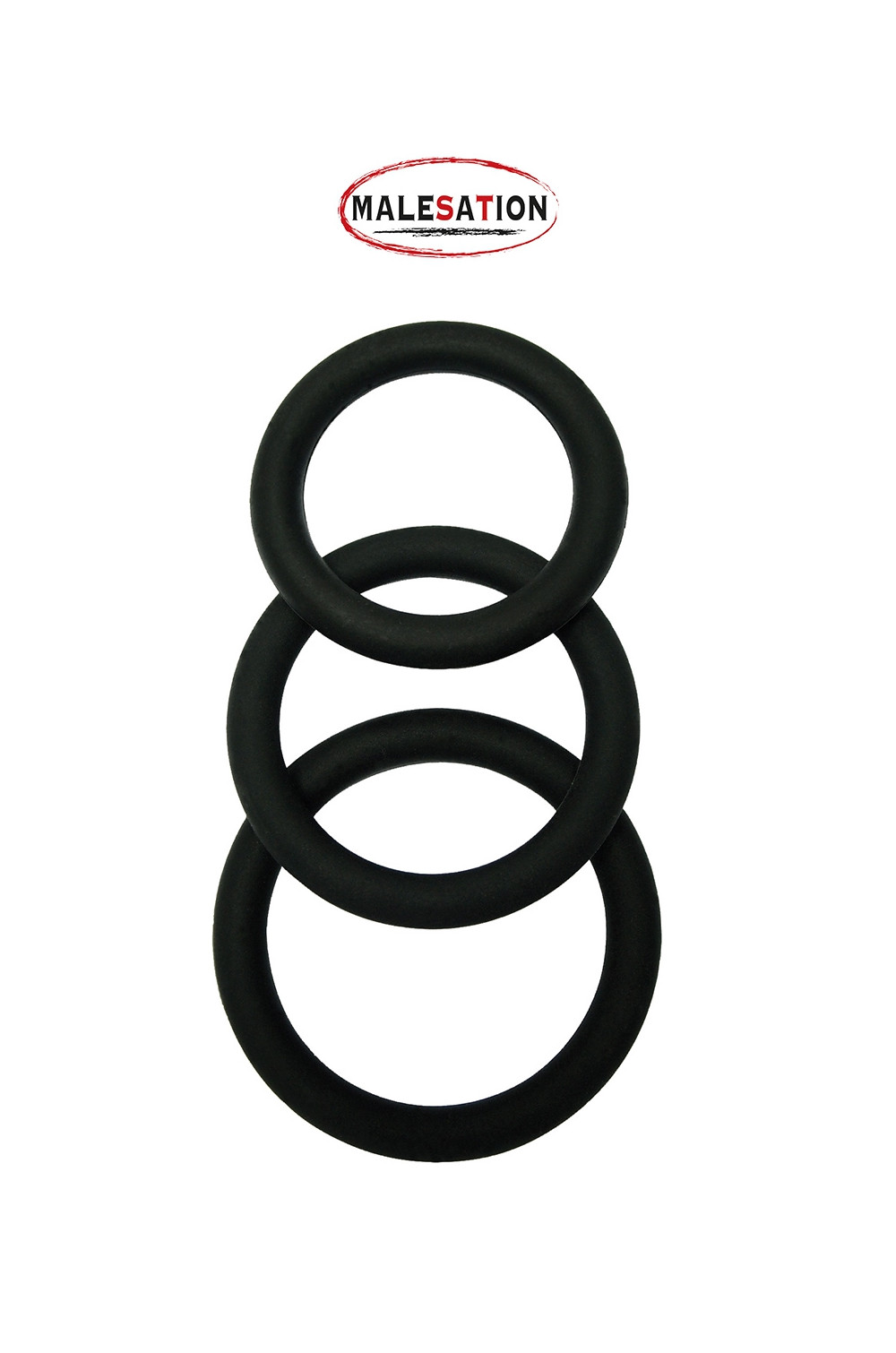 Set 3 CockRings silicone - Malesation