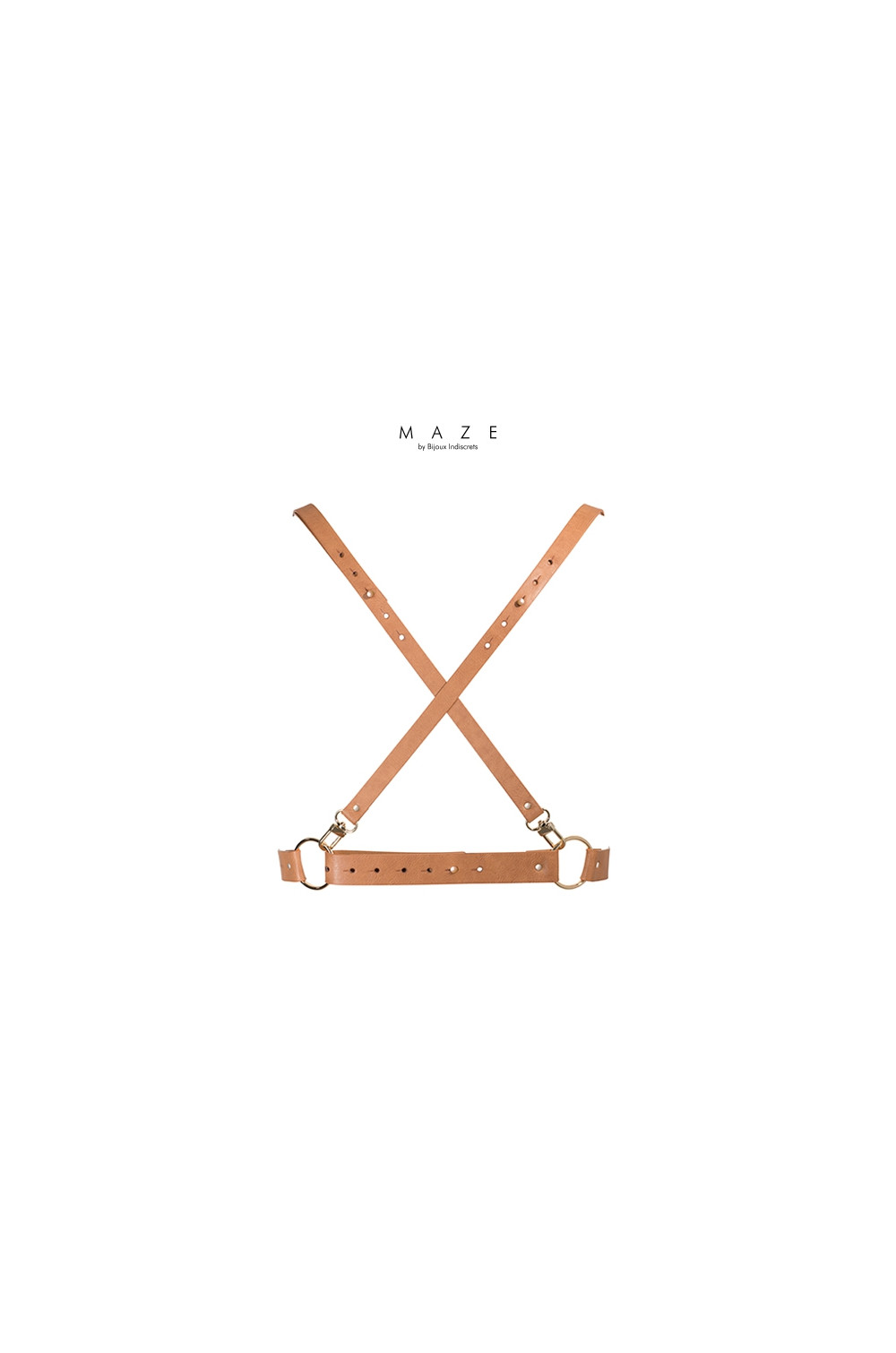 Harnais X marron - Maze