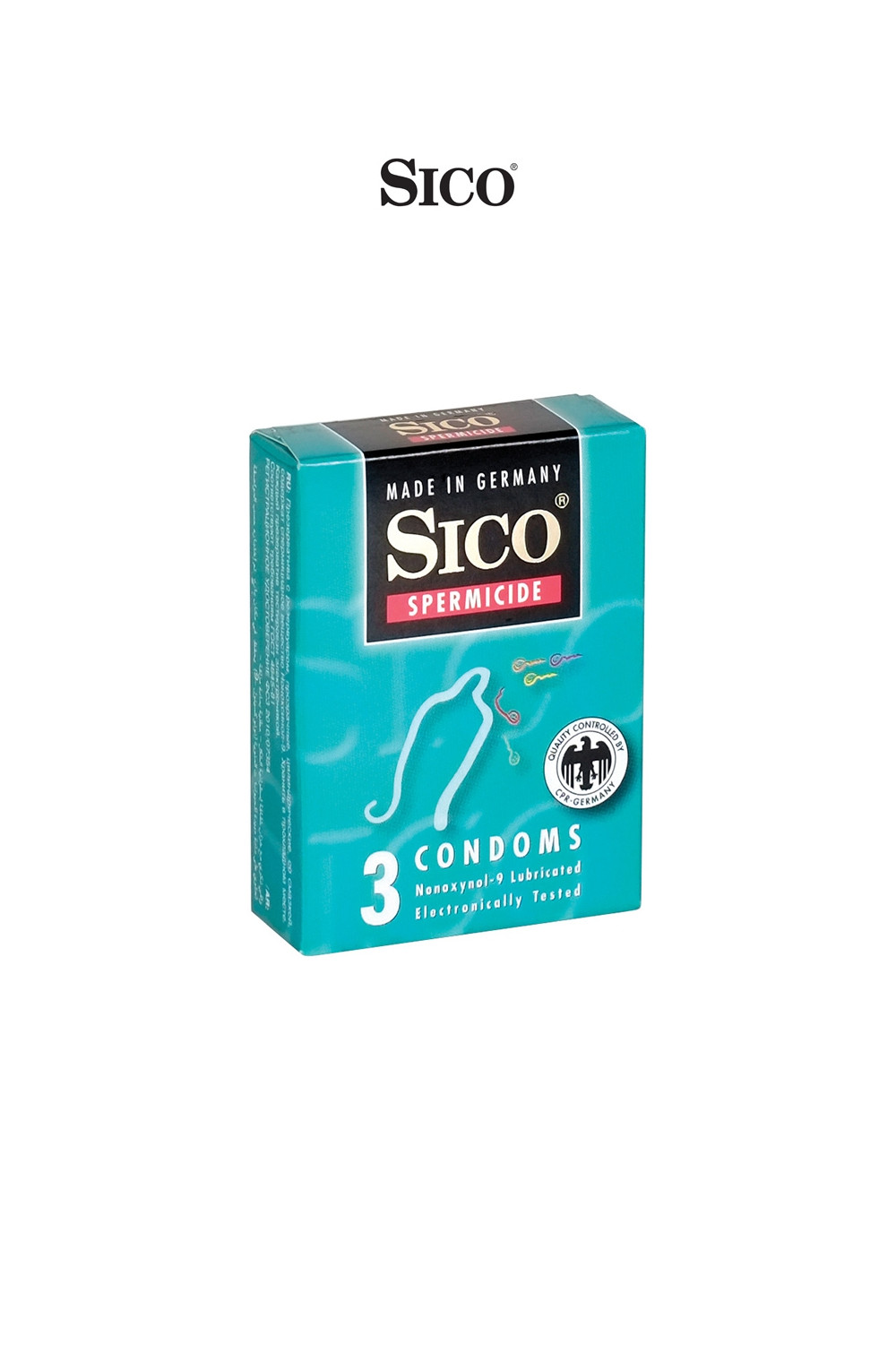 3 préservatifs Sico SPERMICIDE