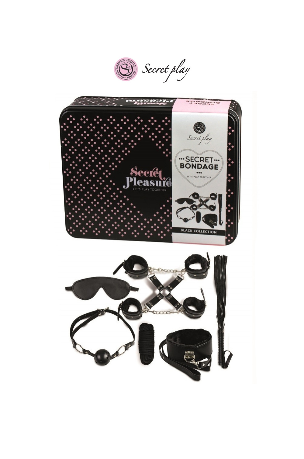 Kit BDSM 8 pièces - noir