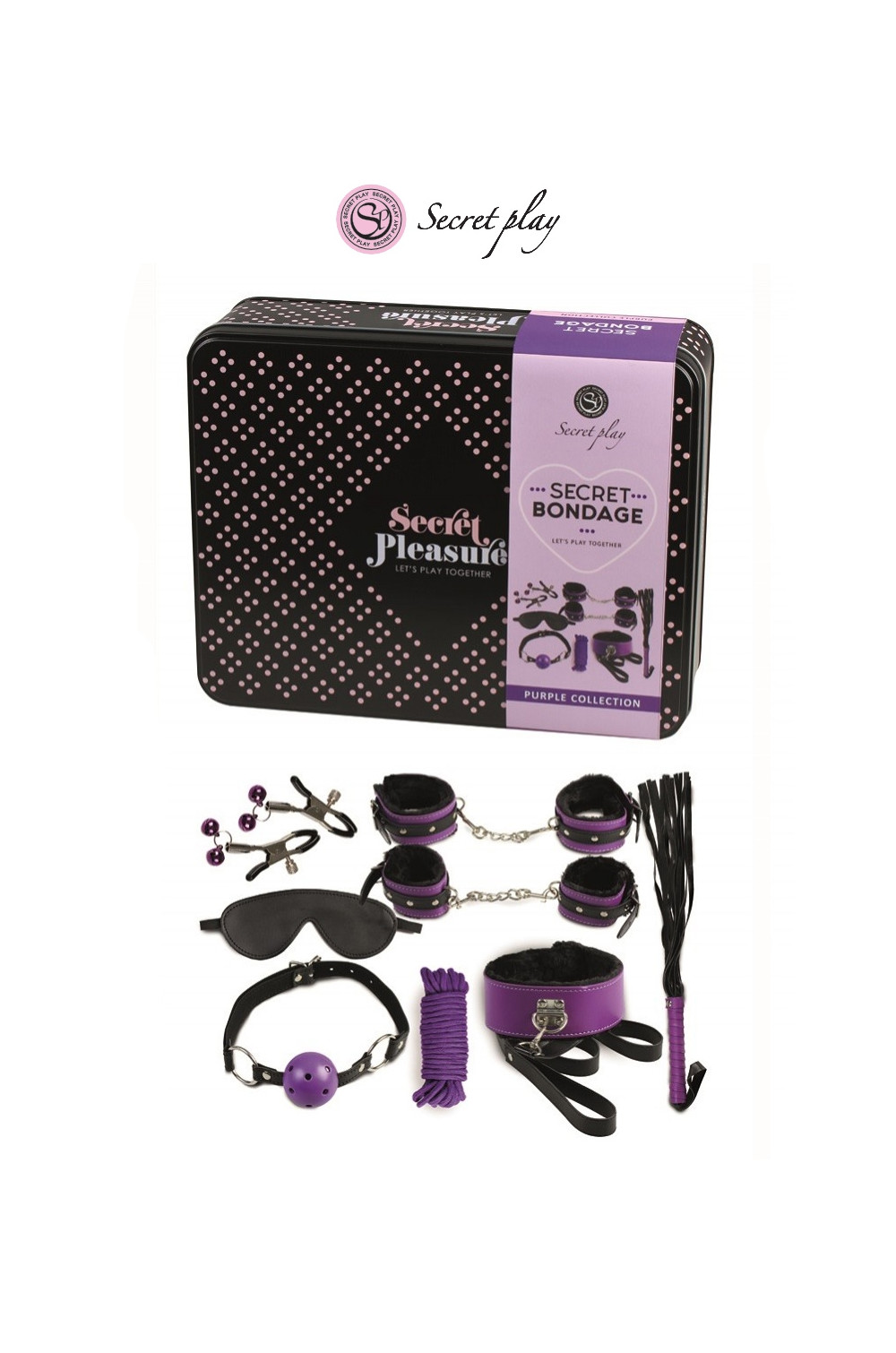 Kit BDSM 8 pièces - violet