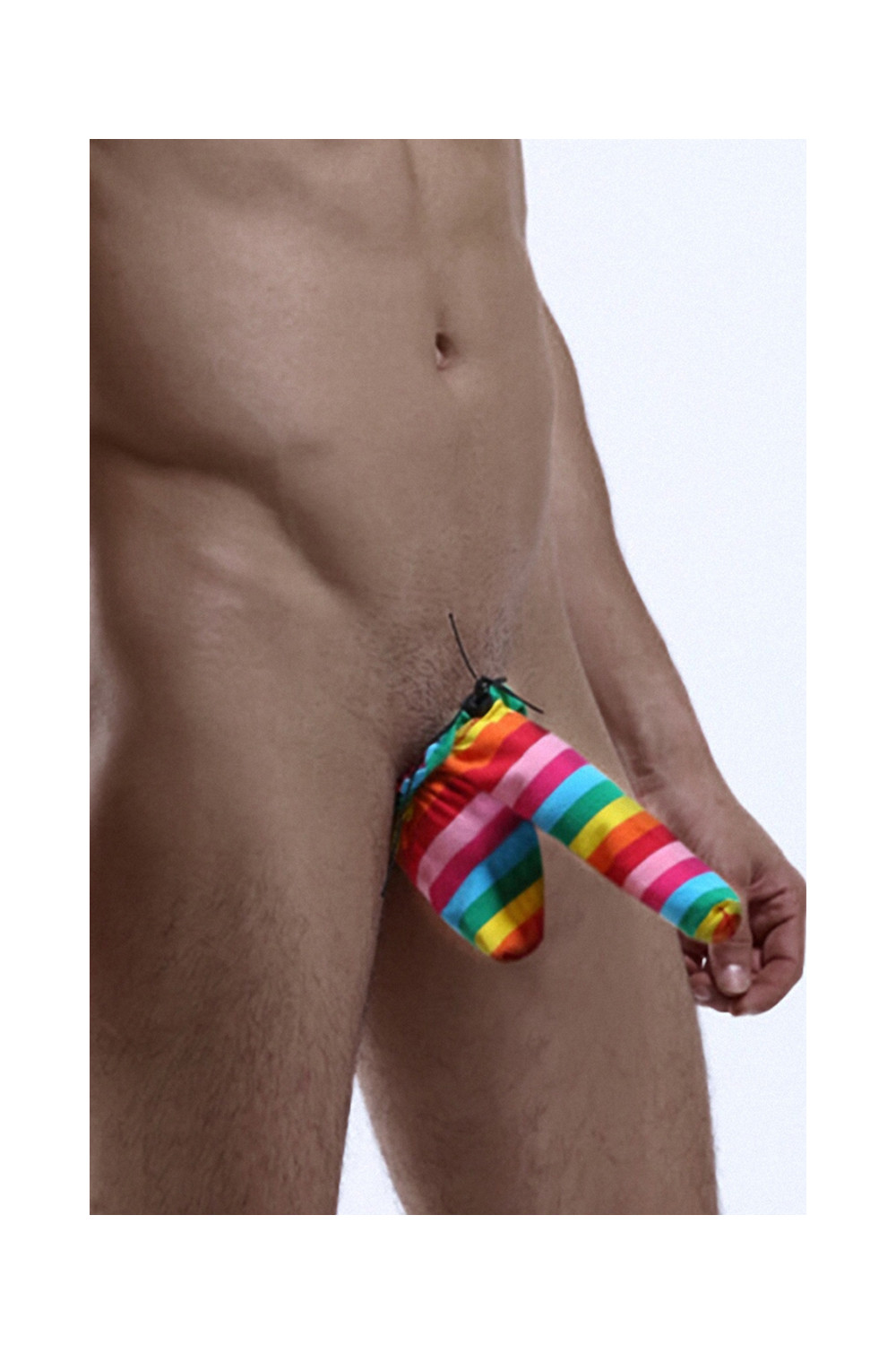Cache-sexe multicolore