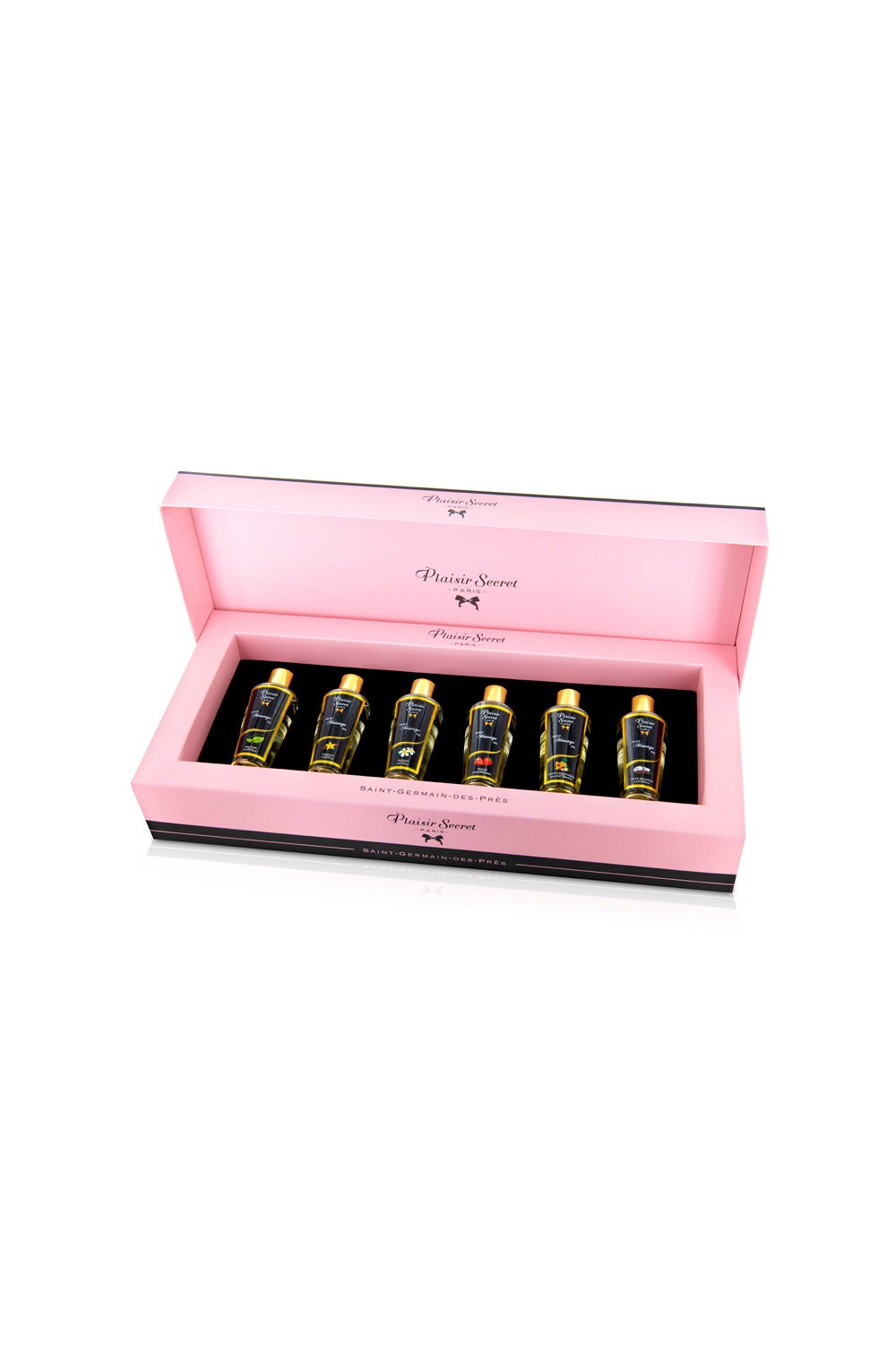 Coffret 6 huiles de massage sèches - Plaisir Secret