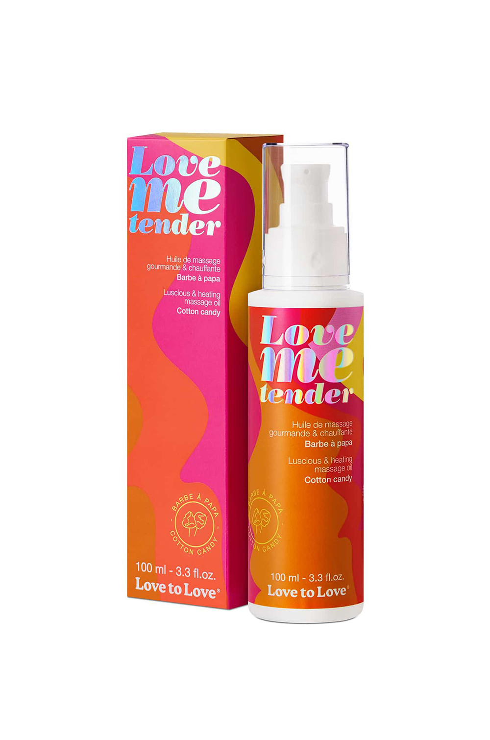 Huile de massage barbe a papa 100ml