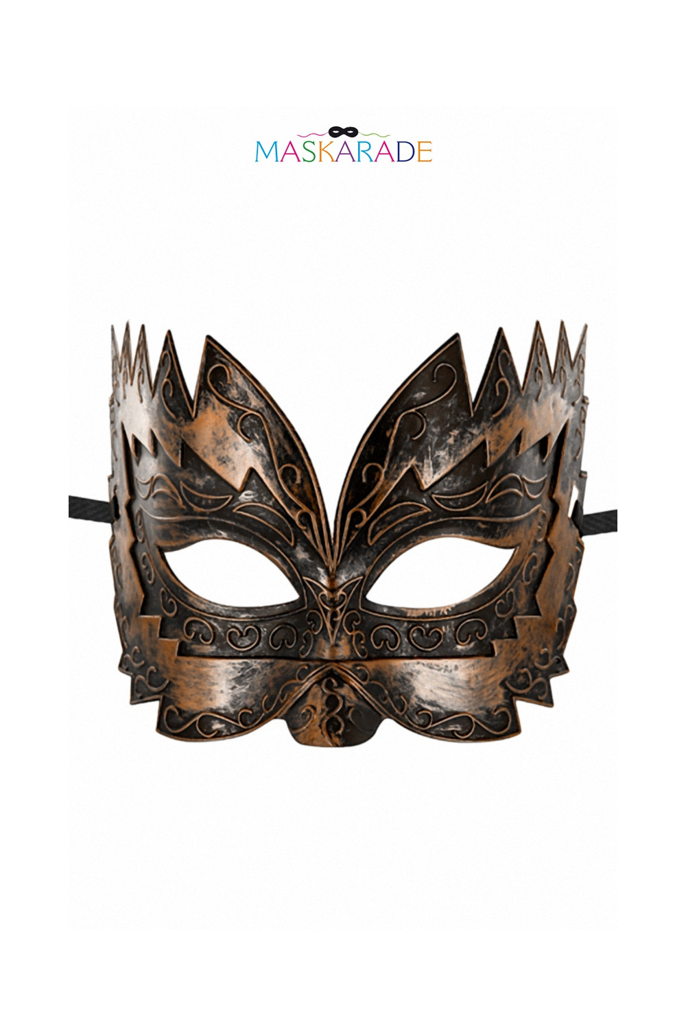 Masque semi-rigide cuivré Don Giovanni