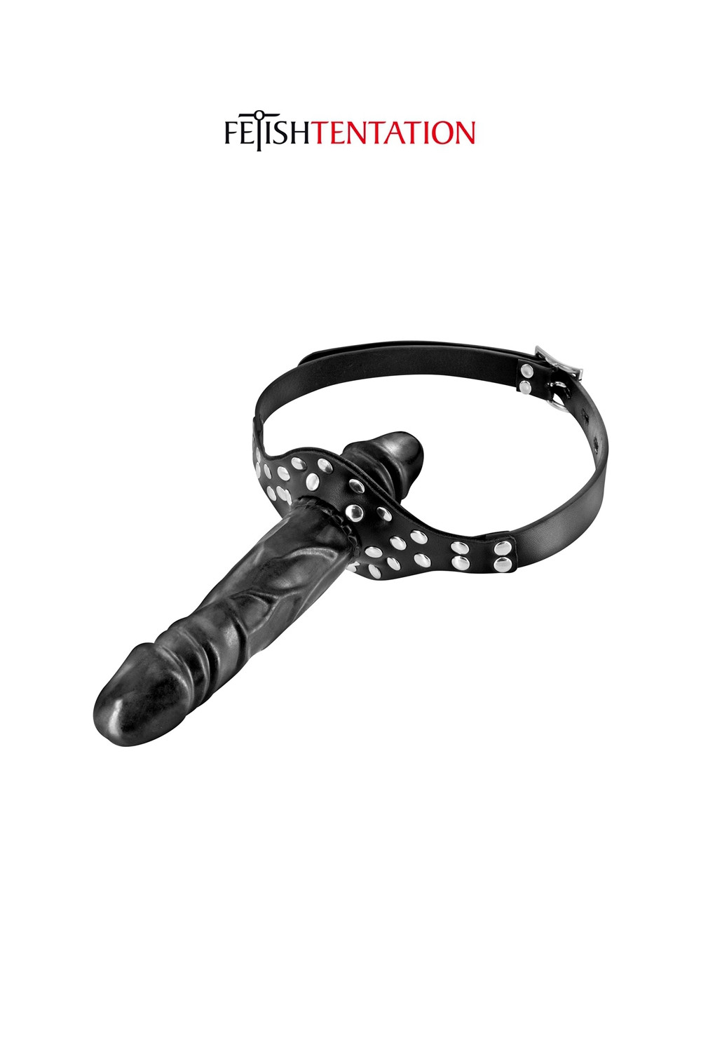 Bâillon double gode black - Fetish Tentation