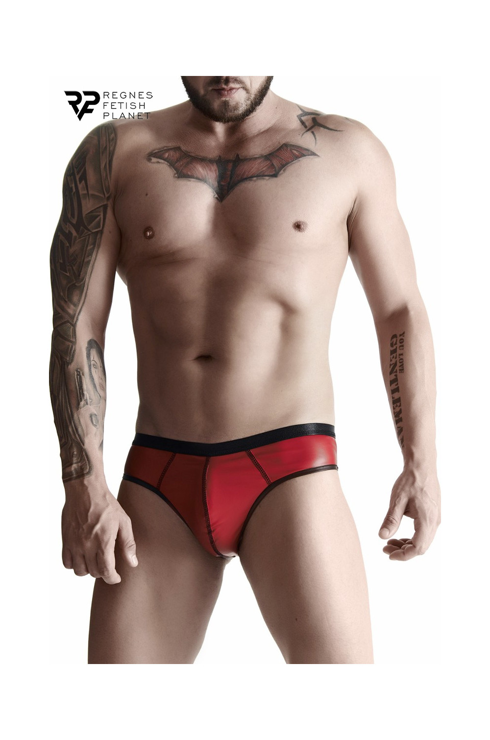Slip rouge wetlook - Regnes