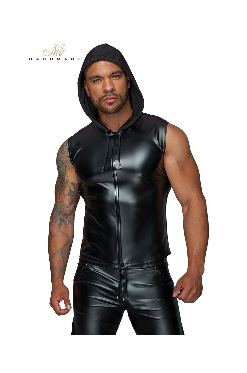 Veste à capuche sans manches H062