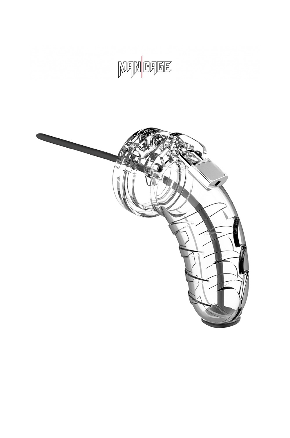 Cage de chasteté 10cm avec sonde urétrale - ManCage 16