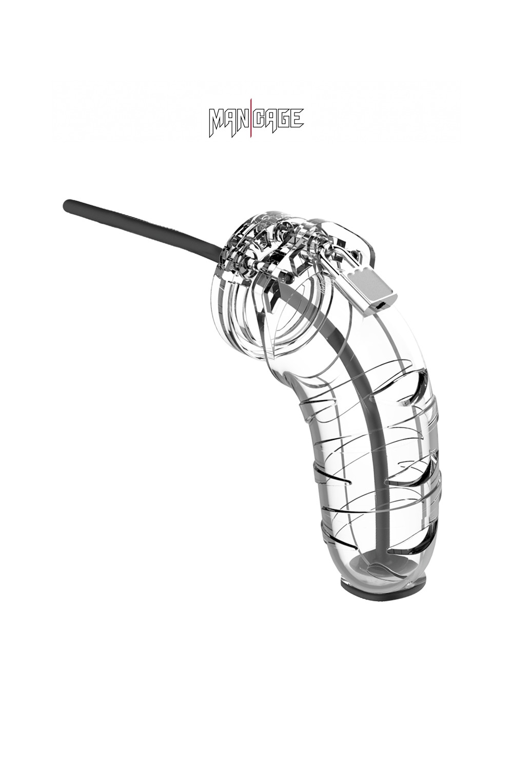 Cage de chasteté 12,5cm avec plug d'urètre - ManCage 17