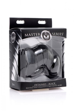 Cage de chasteté restrictive noire - Master Series