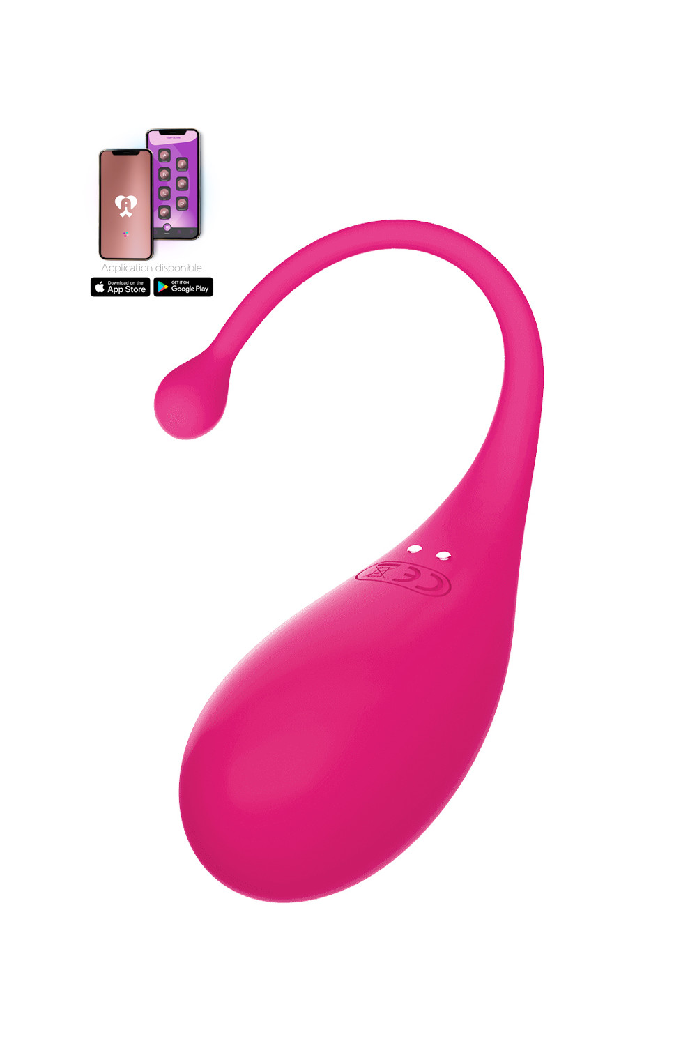 Oeuf vibrant connecté Palpitation rose - Adrien Lastic Oeuf vibrant connecté Palpitation rose - Adrien Lastic