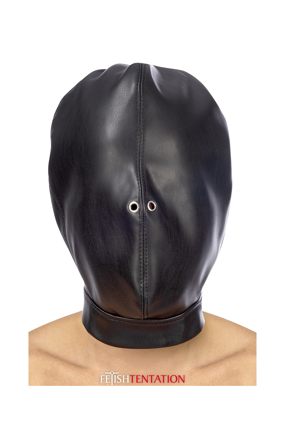 Cagoule BDSM fermée simili cuir - Fetish Tentation