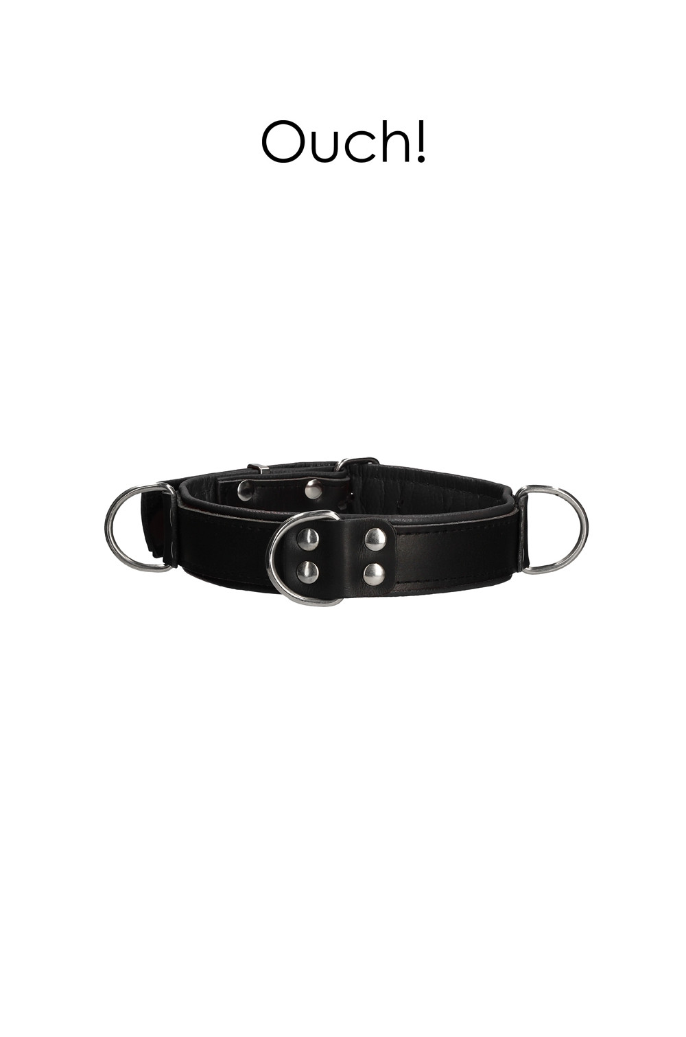 Collier Bondage Deluxe noir - Ouch!
