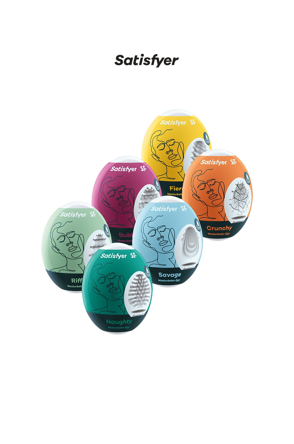 Pack de 6 Satisfyer Eggs assortis