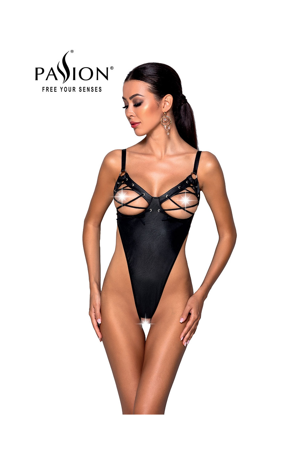 Body ouvert lacé Céline - Passion Body ouvert lacé Céline - Passion