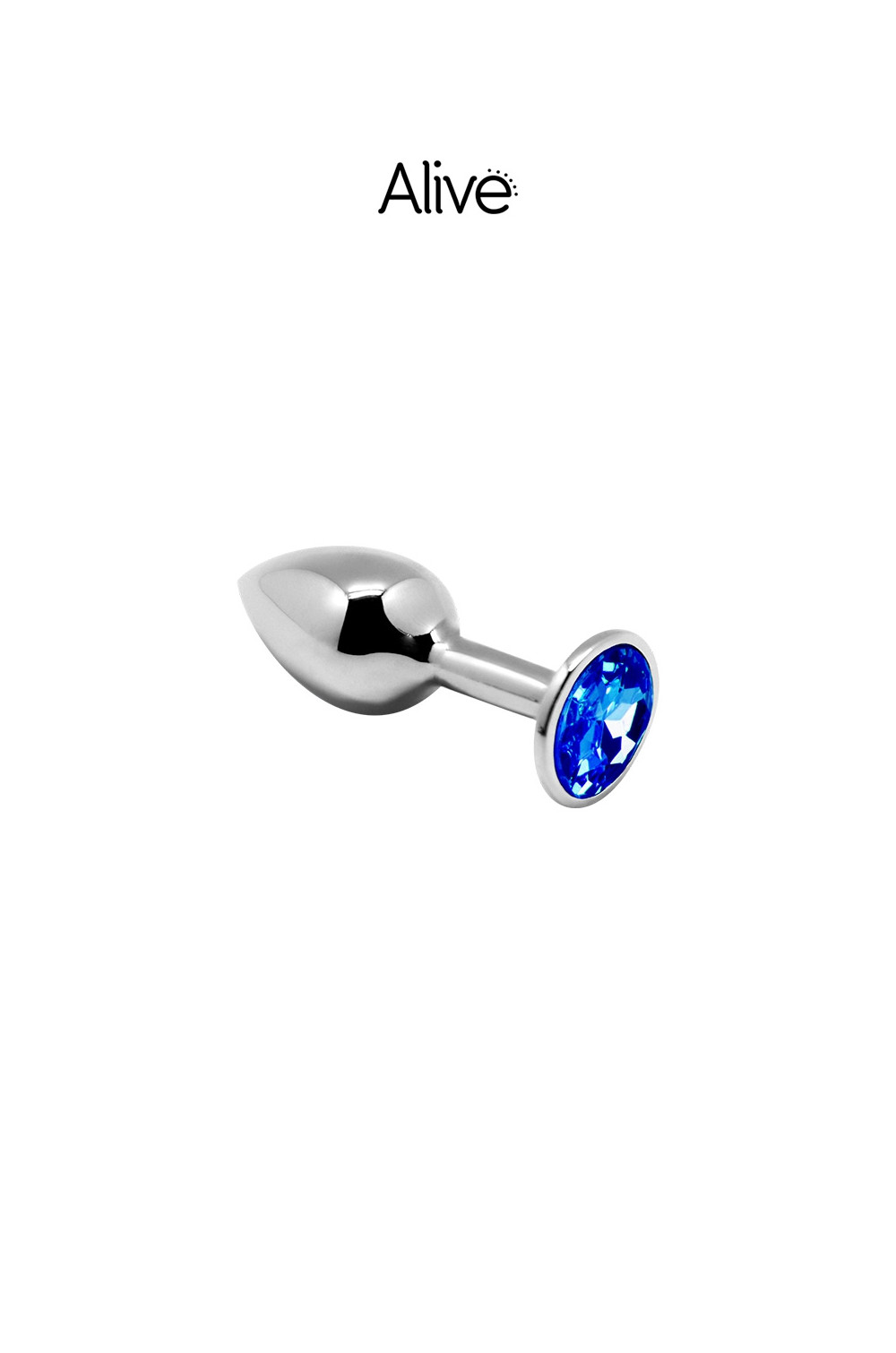 Plug métal bijou bleu S - Alive