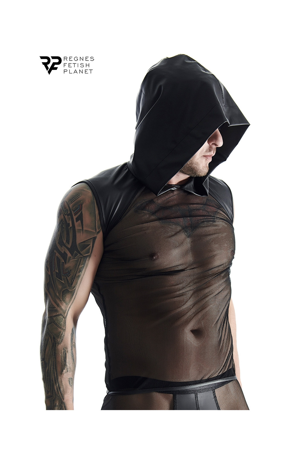 T-shirt à capuche en mesh - Regnes