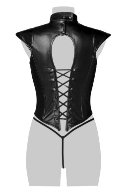 Corsage lacé sexy fetish - Grey Velvet