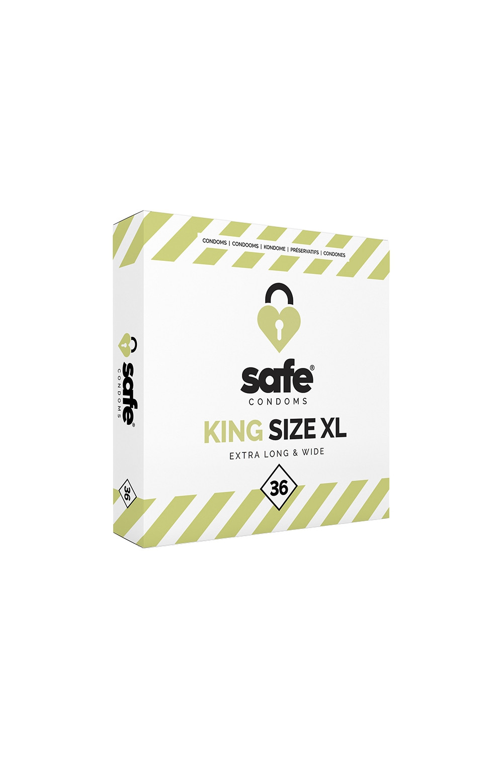 36 préservatifs Safe King Size XL
