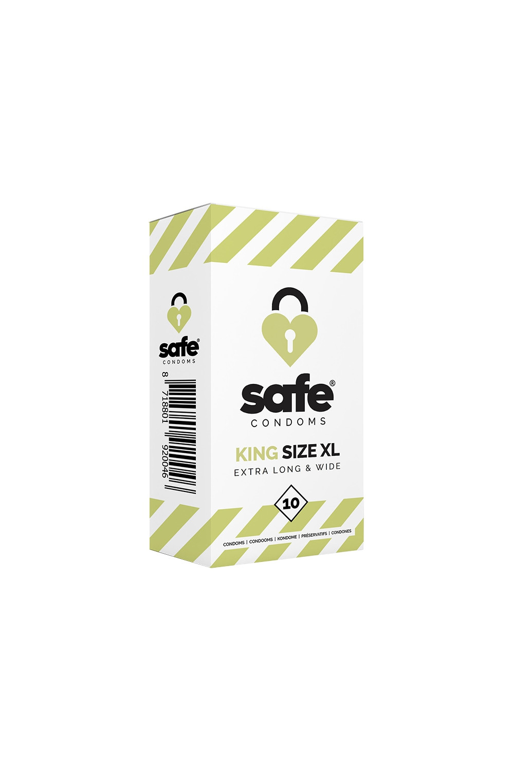 10 préservatifs Safe King Size XL