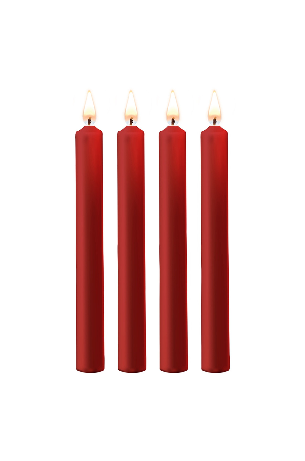 4 bougies SM rouges Large - Ouch!