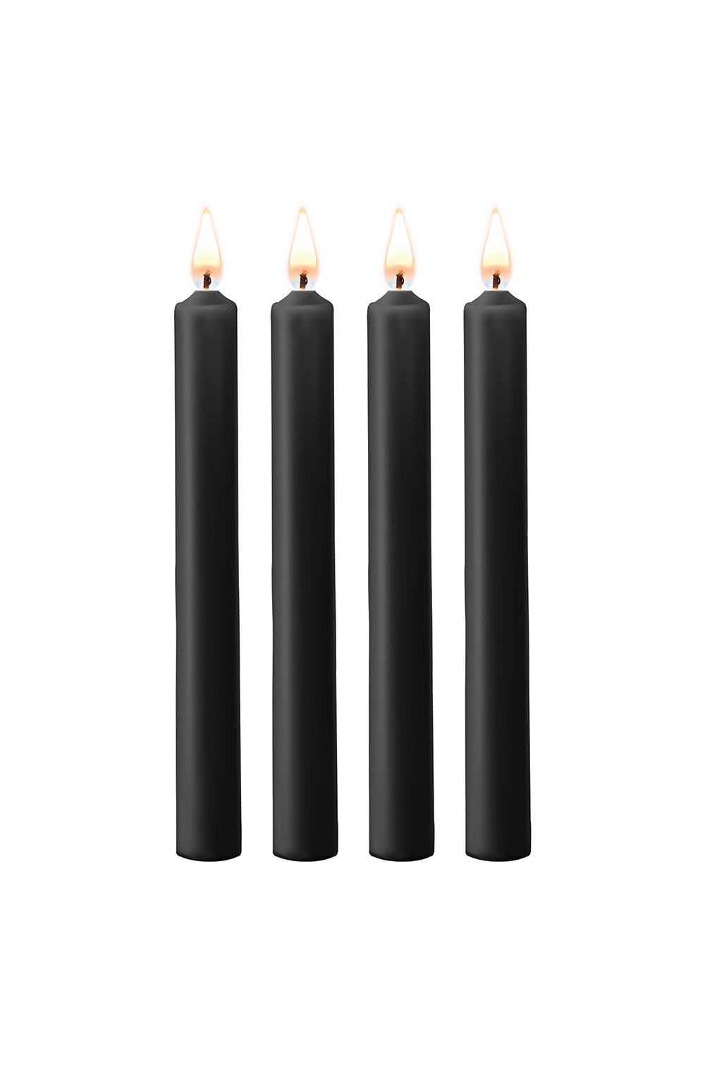 4 bougies SM noires Large - Ouch!