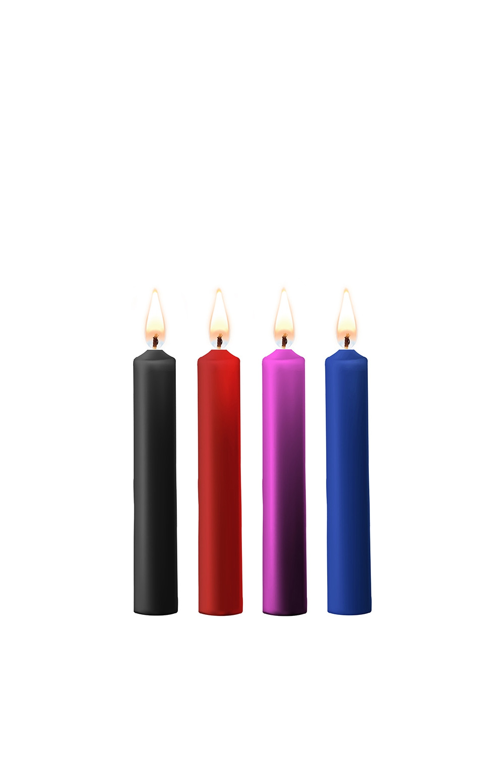 4 bougies SM colorées - Ouch!