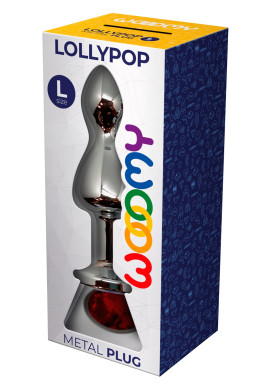 Plug bijou Lollypop rouge L - Wooomy