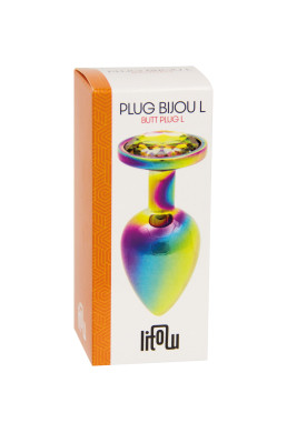 Plug bijou arc-en-ciel L - Litolu