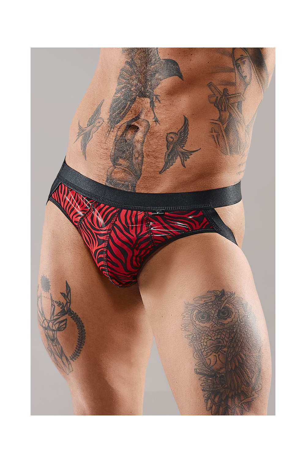 Jockstrap en tulle zébré - Regnes
