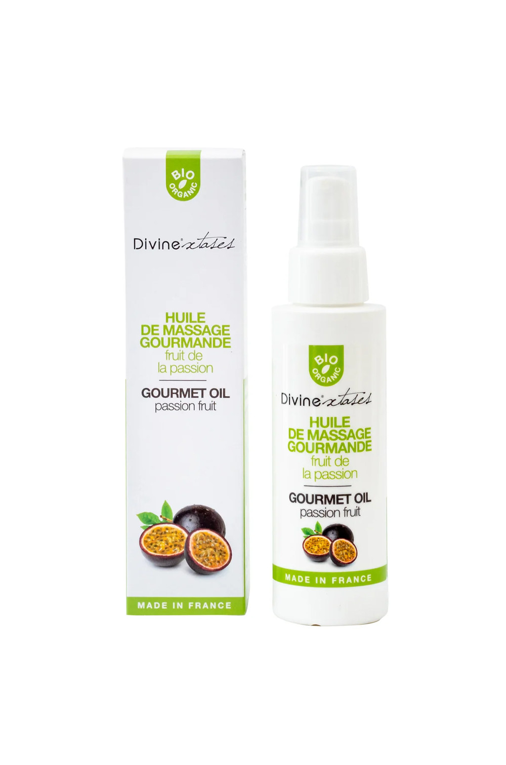 Huile de massage gourmande BIO Fruit de la passion