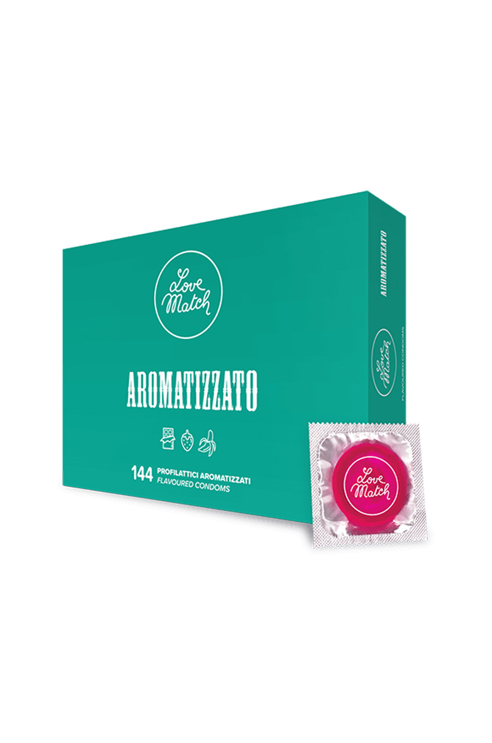 144 préservatifs aromatisés Love Match