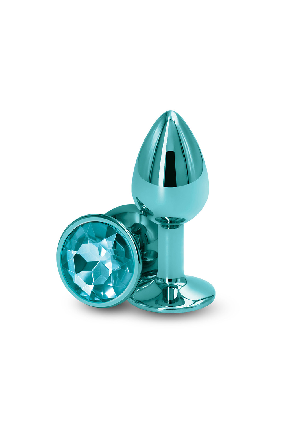 Plug bijou aluminium chromé vert S