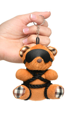 Porte-clés Teddy Bear en tenue Bondage