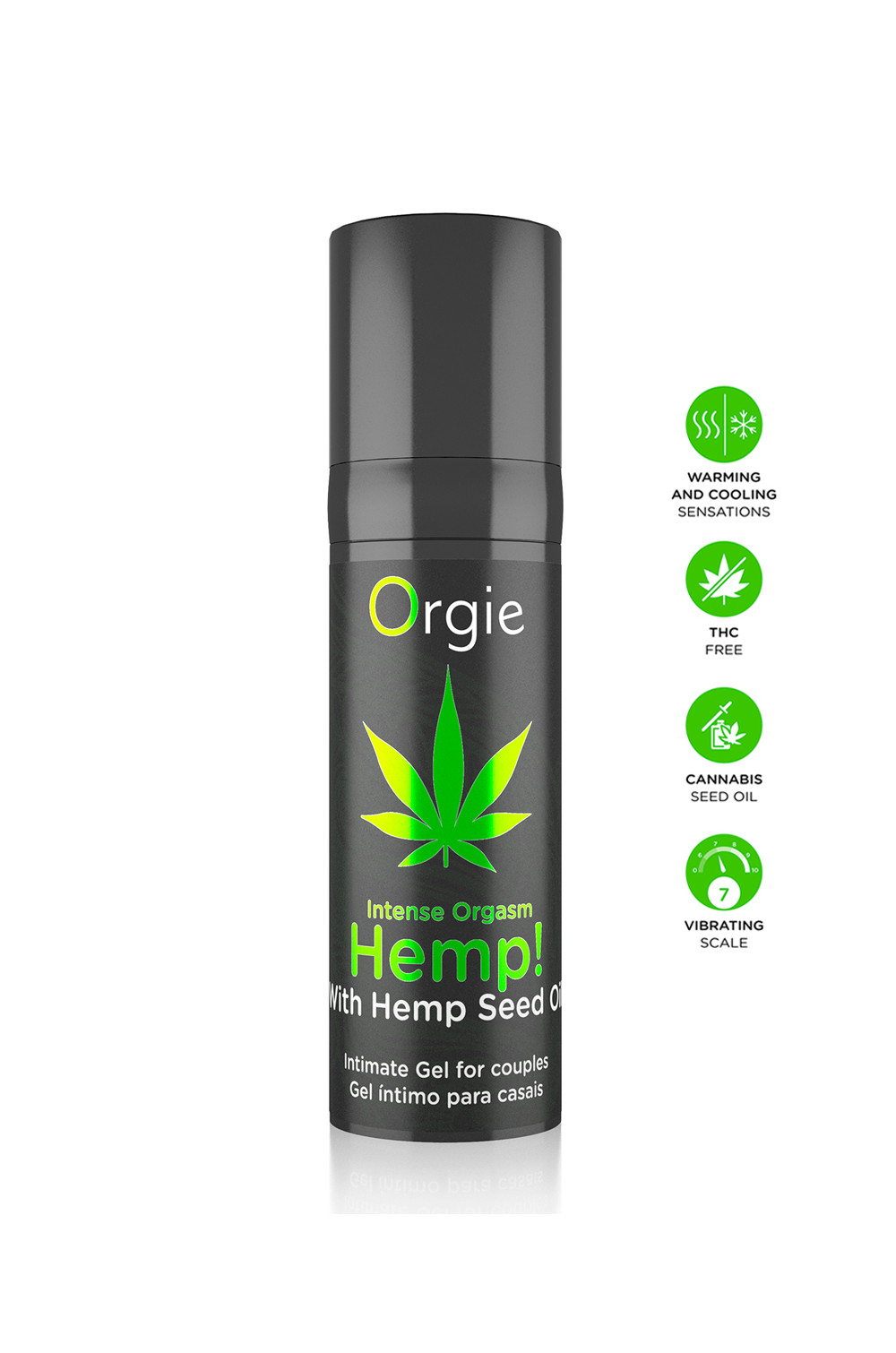 Gel intime d'excitation Hemp Intense Orgasm 15ml Gel intime d'excitation Hemp Intense Orgasm 15ml