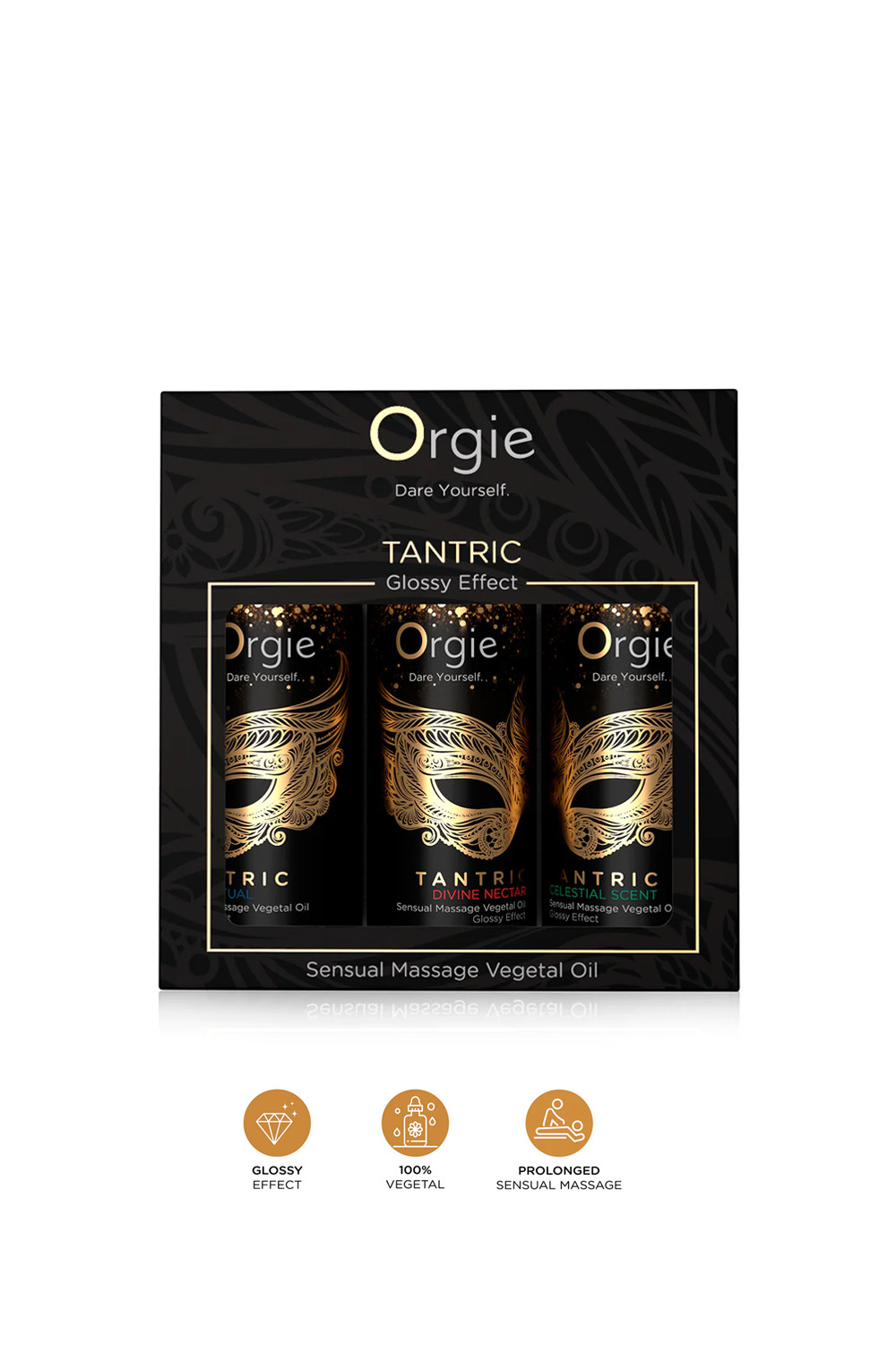 Coffret 3 huiles de massage Sensuel Tantric Collection