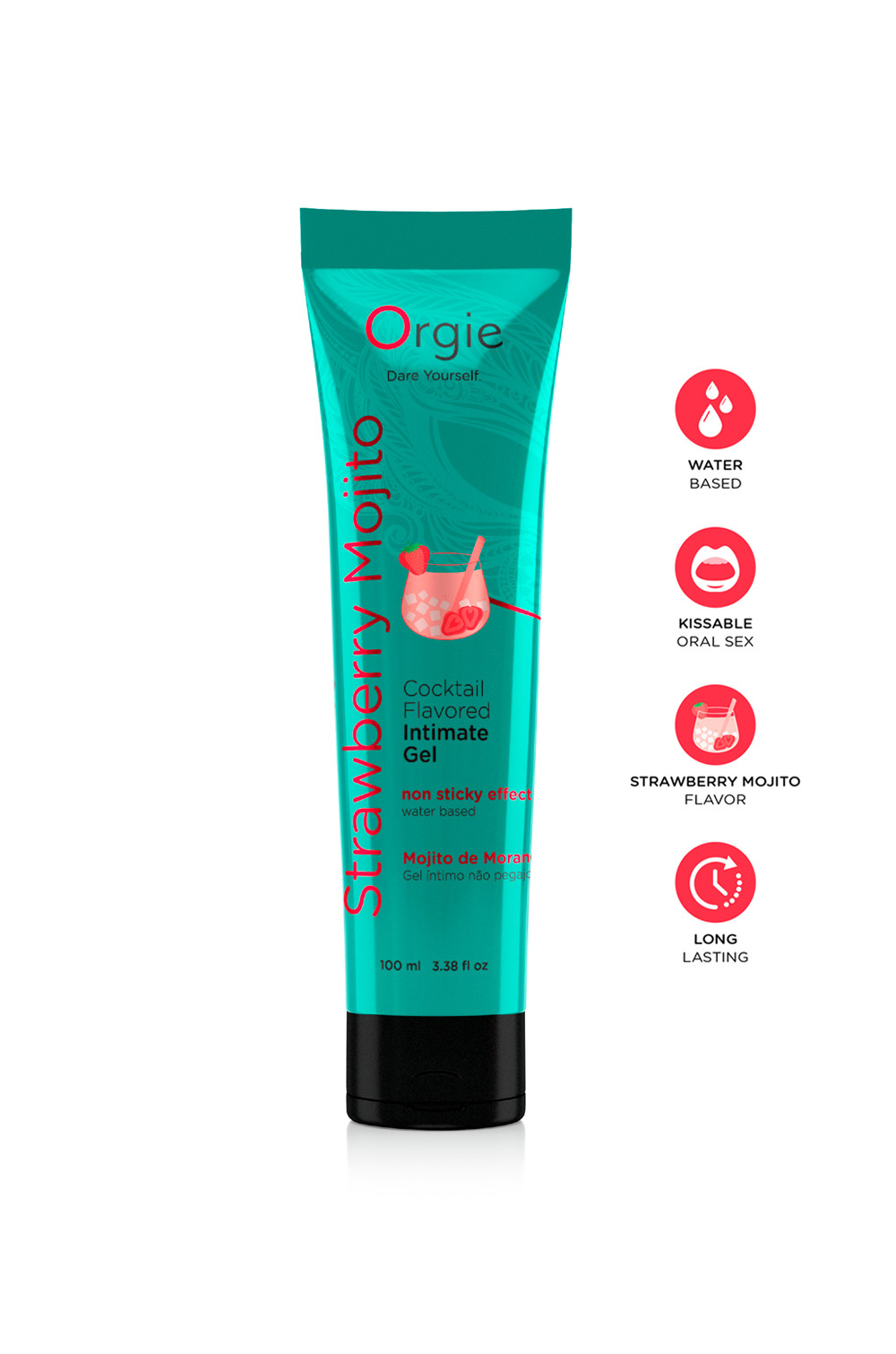 Gel intime Lube Tube Cocktail Fraise Mojito 100ml