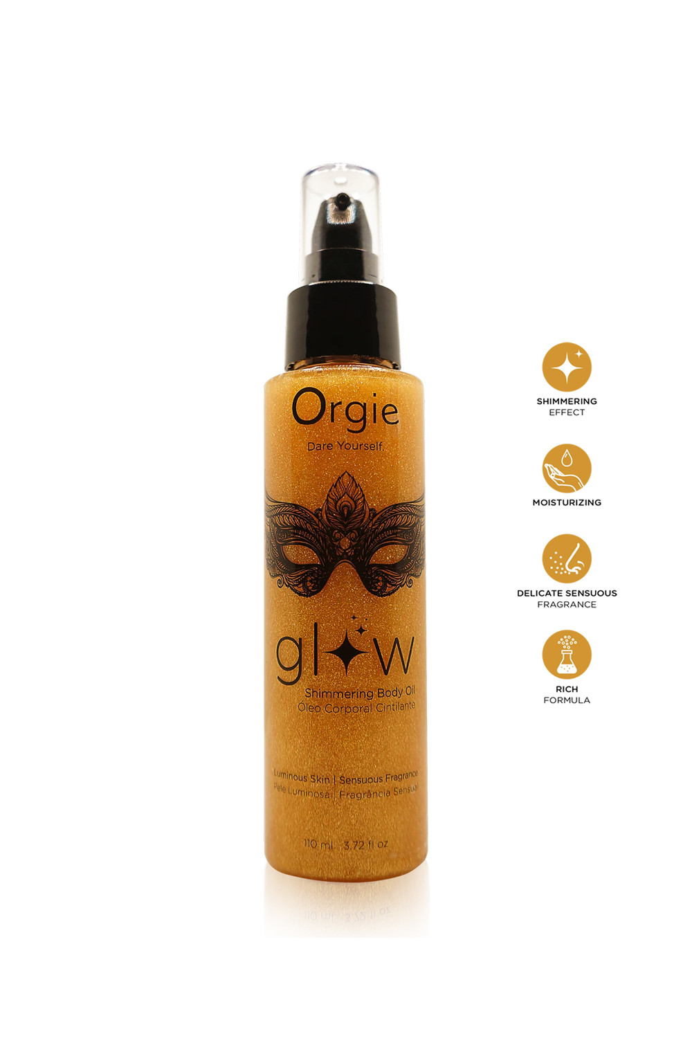 Huile brillante pour le corps 110ml - Orgie